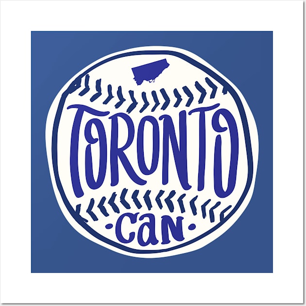 Toronto Canada Hand Drawn Script Design Wall Art by goodwordsco